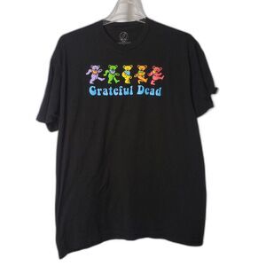 GRATEFUL DEAD Dancing Bear Black T Shirt Size 2XL